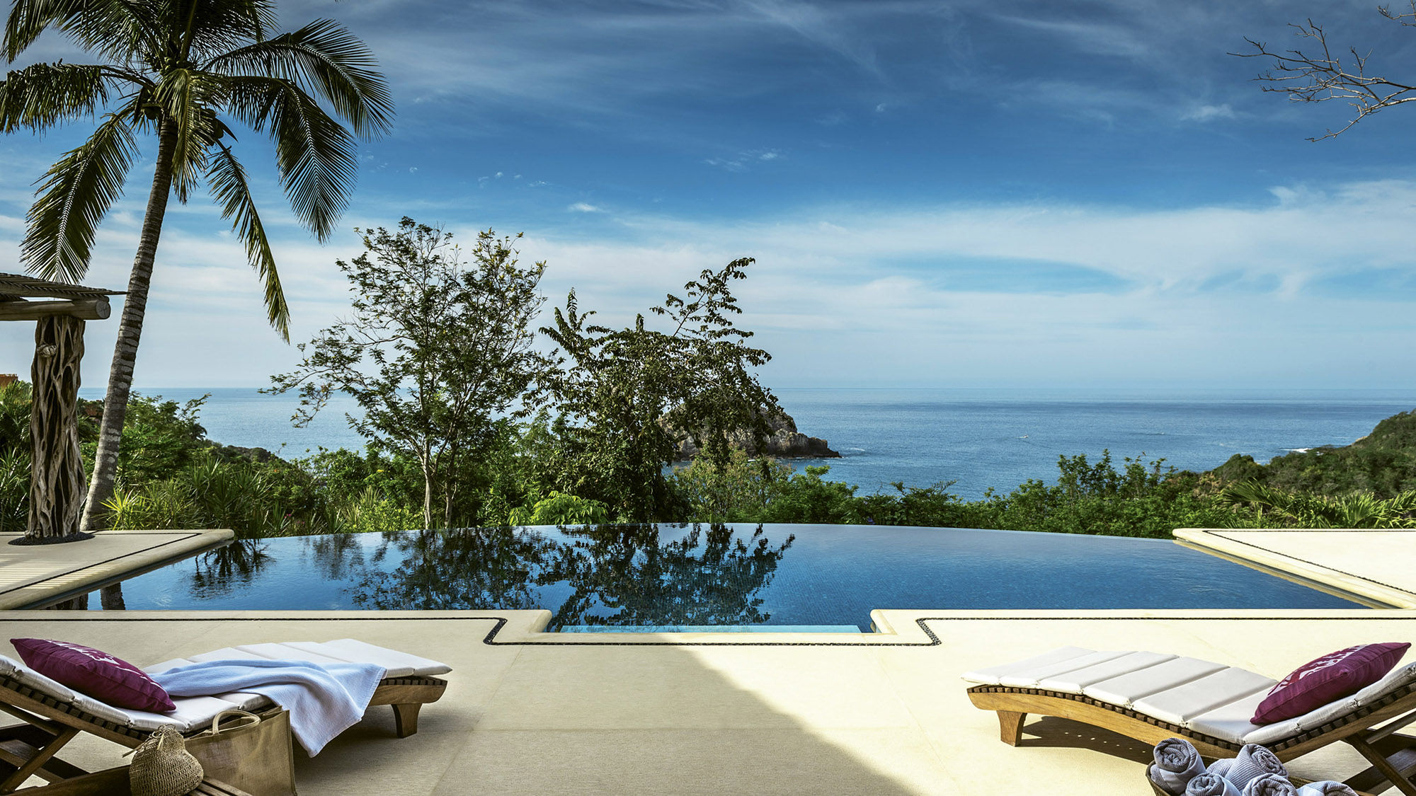 The view from the infinity pool of Careyes’ Aries villa, one of 65 villas within the development’s 20,000 acres.