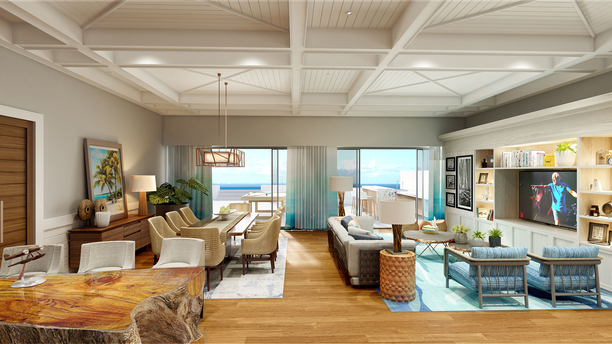Rendering of a Margaritaville Island Reserve suite.