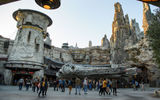 The Millennium Falcon beckons at Star Wars: Galaxy's Edge, the new land that opens on May 31 at Disneyland in Anaheim, Calif. Galaxy's Edge at Disney's Hollywood Studios will open on Aug. 29.