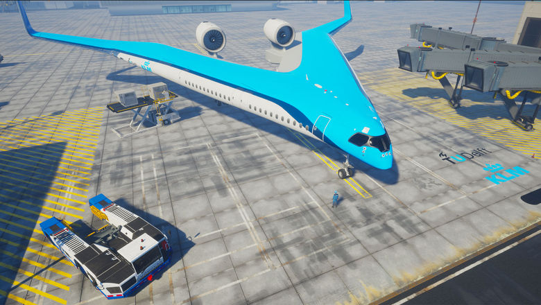 Might we see a V-shaped plane someday? KLM is working on it