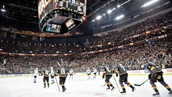 The Vegas Golden Knights surprised everyone by reaching the Stanley Cup Finals in their inaugural season. Their home ice is in T-Mobile Arena, which has four locker rooms, meaning it could host an NBA franchise in the future. The Vegas Golden Knights surprised everyone by reaching the Stanley Cup Finals in their inaugural season. Their home ice is in T-Mobile Arena, which has four locker rooms, meaning it could host an NBA franchise in the future.