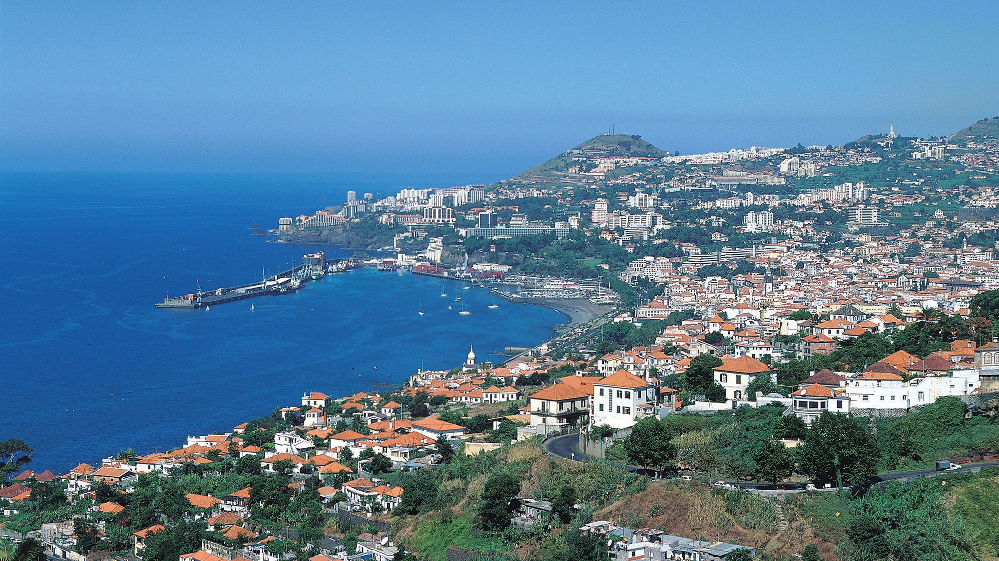 The Bay of Funchal on Madeira.