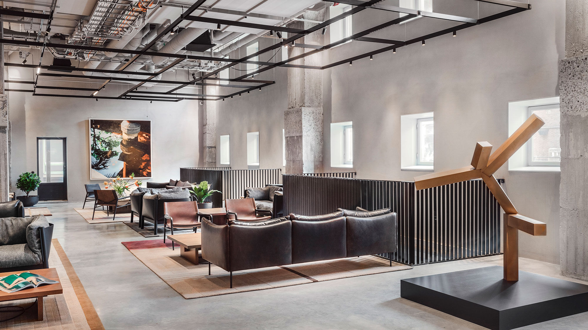 The lobby at the Blique by Nobis in Stockholm.