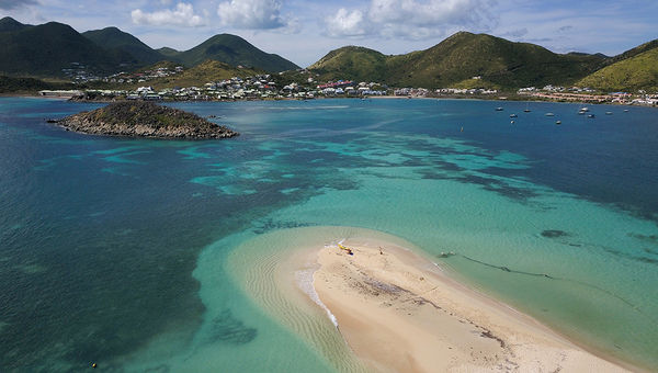 Pinel Island in St. Martin is a popular day trip for visitors.