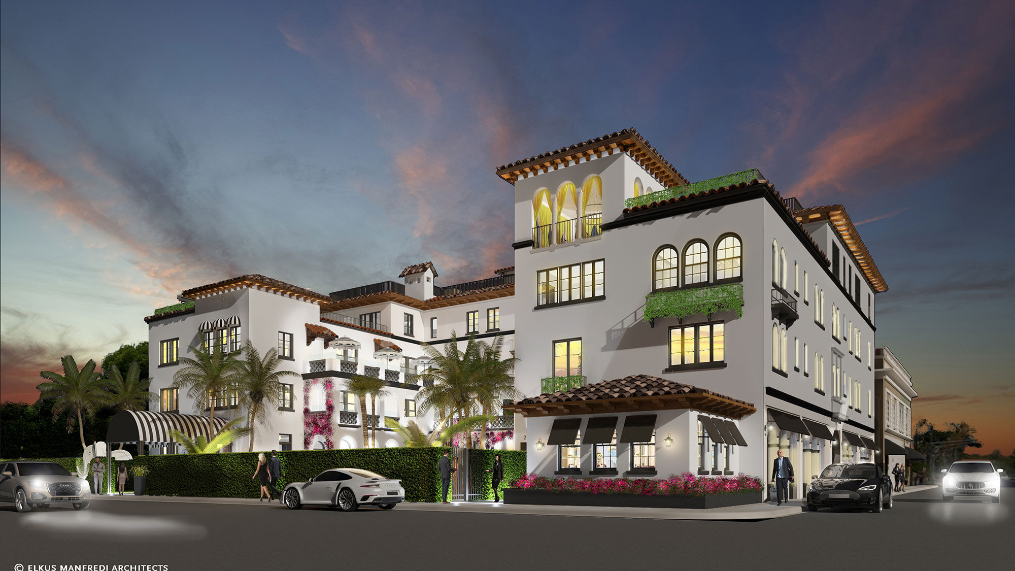 Rendering of the White Elephant Hotel Palm Beach, opening late 2019.