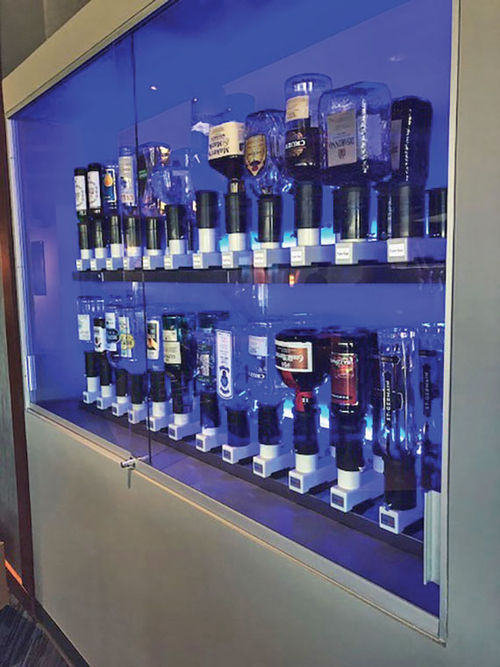 A Smartender automatic beverage system from Smart Bar USA, whose units start at around $30,000. A Smartender automatic beverage system from Smart Bar USA, whose units start at around $30,000.