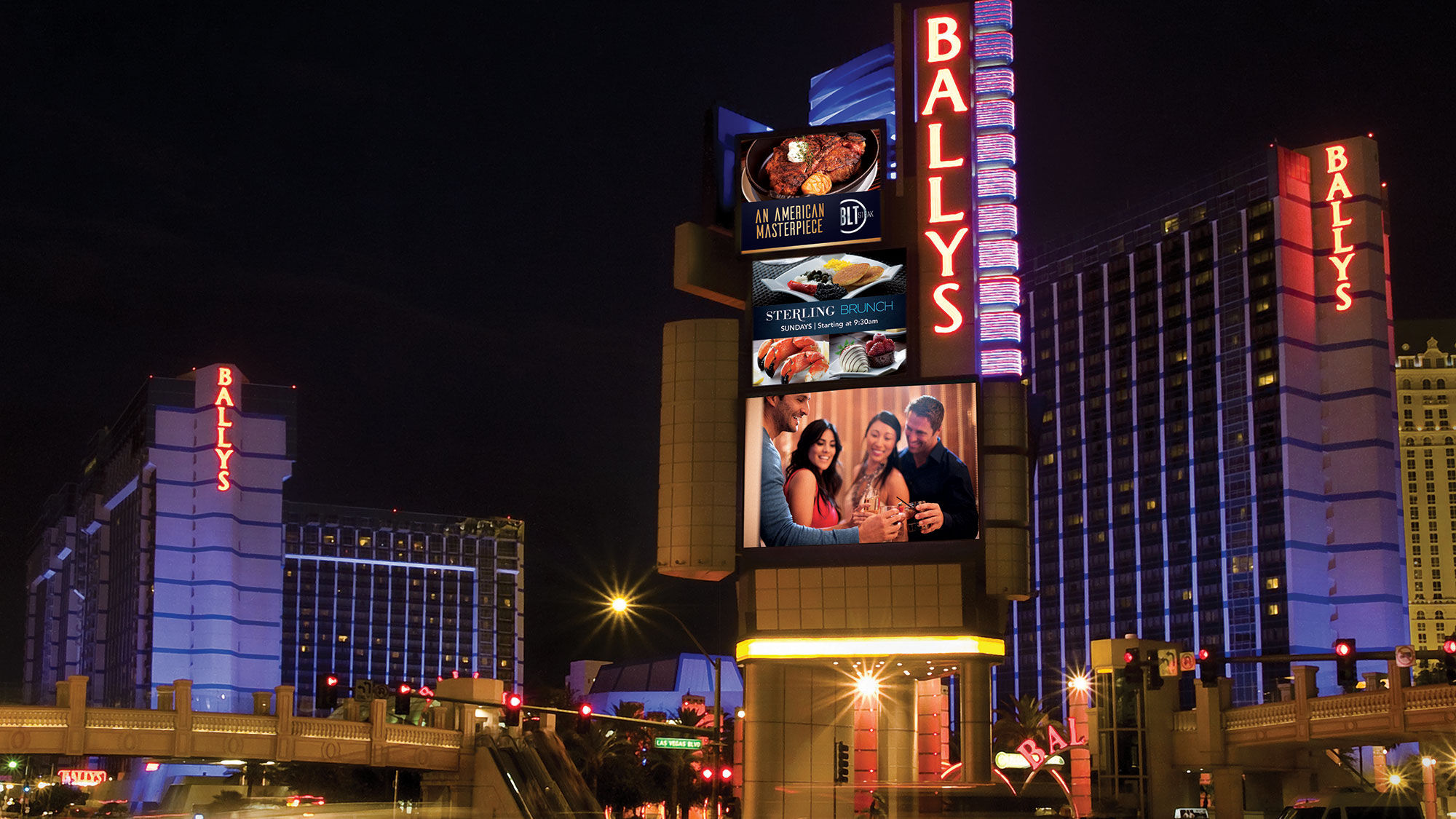 The Bally's Las Vegas, a Caesars Entertainment resort casino.