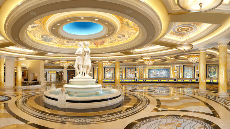 The lobby at the Caesars Palace Las Vegas.