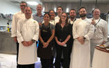 The culinary and wait staff at the Eric Barale Culinary Center in Miami. Apollo Group senior culinary director Eric Barale is front left.