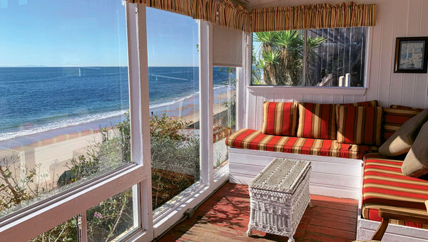 The view from one of the cottages in the Crystal Cove Historic District in Newport Beach, Calif. The view from one of the cottages in the Crystal Cove Historic District in Newport Beach, Calif.