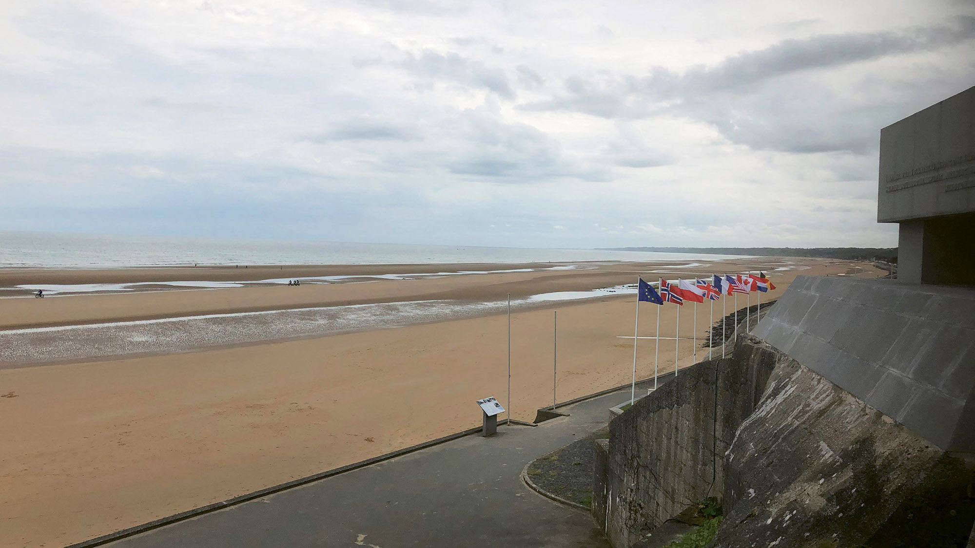 Omaha Beach in Normandy on June 9, just over 75 years to the day after D-Day.