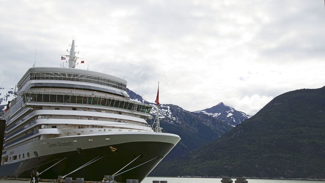 The Queen Elizabeth in Alaska in 2019.