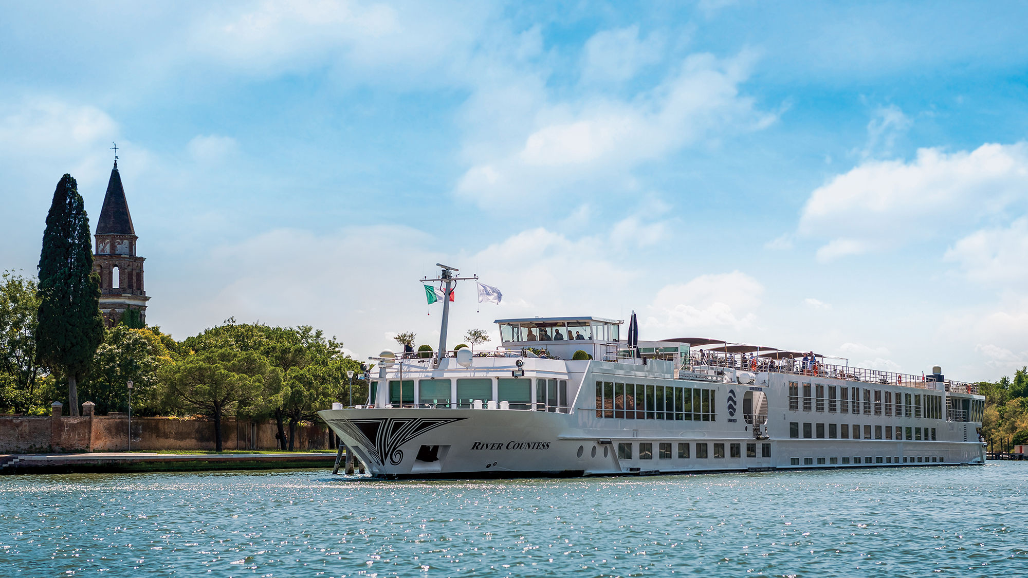 The River Countess is expected to resume service with its Venice to Milan itinerary on Sept. 8.