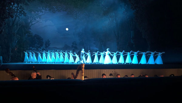 Act 2 of "Giselle" takes place in a graveyard. Act 2 of "Giselle" takes place in a graveyard.