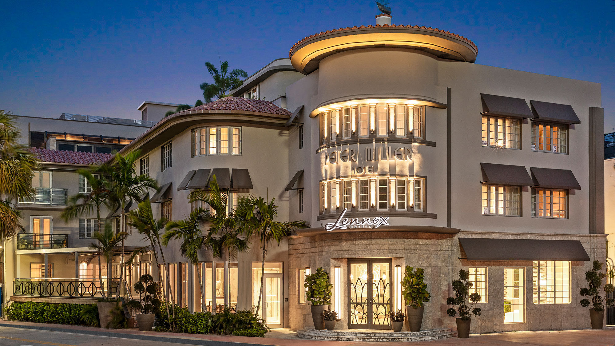 Formerly the Peter Miller Hotel, the new Lennox Hotel Miami Beach is located on Collins Avenue.