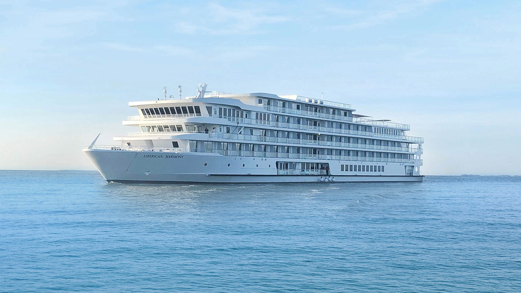 The American Harmony will set sail on its inaugural cruise Aug. 17.
