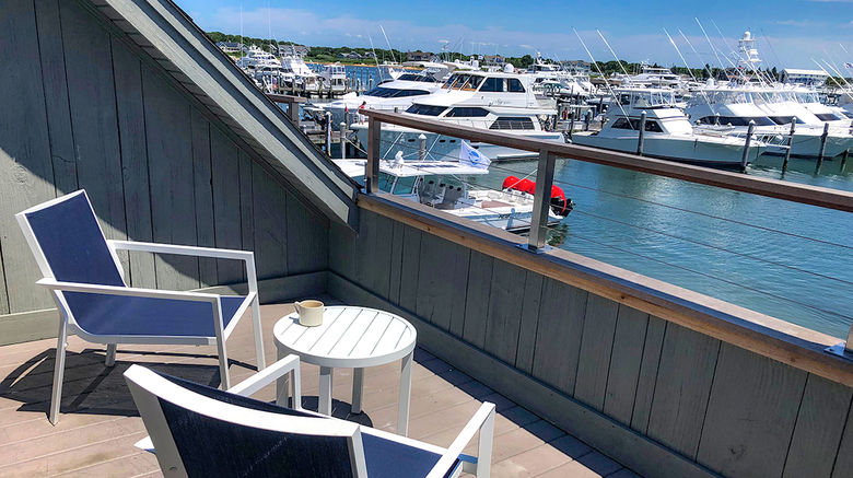 Gurney's added a third property to its roster this summer, Gurney's Star Island Resort & Marina, its second in Montauk and just six miles from its flagship beachfront Gurney's Montauk Resort. Guests at either property can get a two-for-one resort experience with a shuttle running all day between the two. And if someone wants the full Gurney's experience, they can go by yacht or helicopter to the Gurneys up the coast in Newport, Rhode Island, only 30 nautical miles away. Pictured, the marina view from a room at the 107-room, 232-slip Gurney's Star Island Resort & Marina.