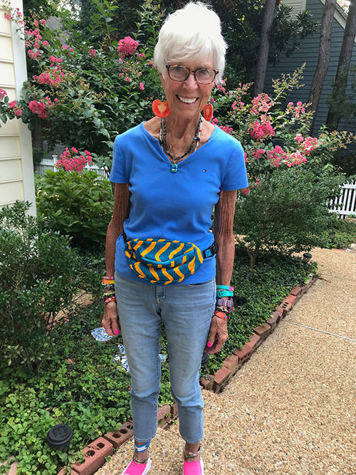 The author wearing her wasasa, which she purchased in Havana. The author wearing her wasasa, which she purchased in Havana.