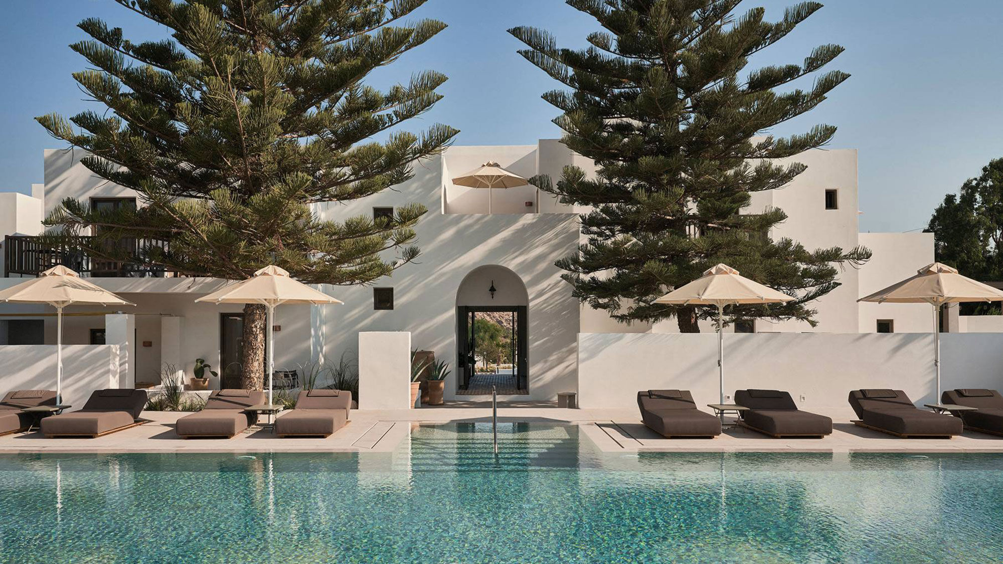 The 33-suite Parilio hotel opened on the Greek island of Paros.