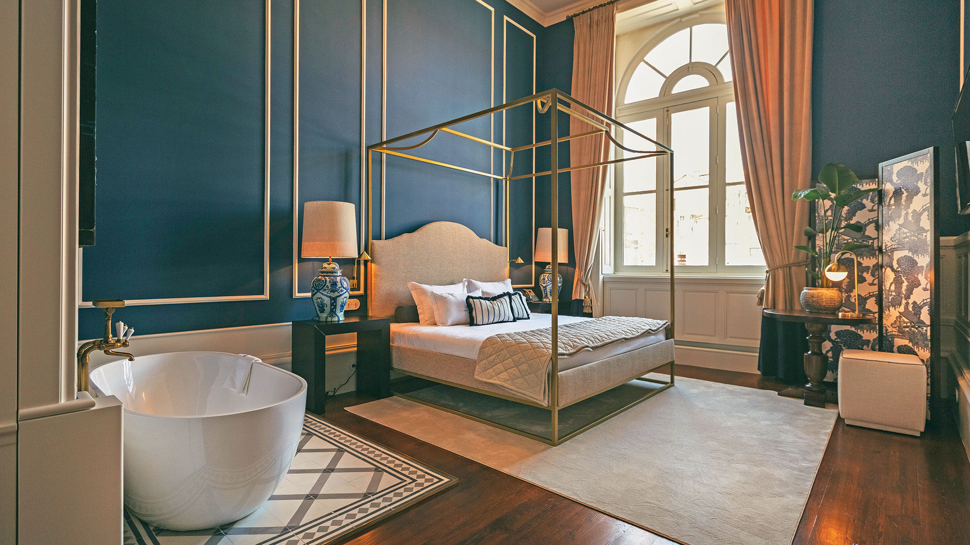A guestroom at Torel Boutiques' Torel 1884, which opened this year in Porto.