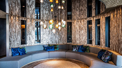The spa at the Hide Hotel Flims in the Swiss Alps..