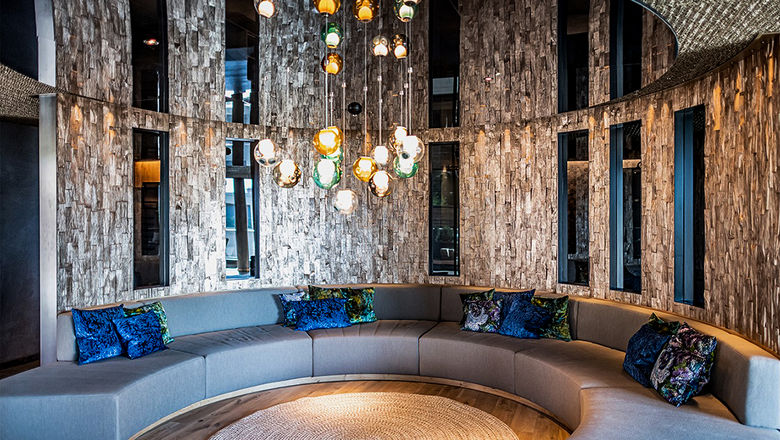 The spa at the Hide Hotel Flims in the Swiss Alps..