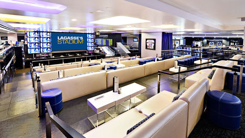 Lagasse's Stadium, featuring the famous chef's food, is one of the most sought-after spots to watch games on the Strip. Lagasse's Stadium, featuring the famous chef's food, is one of the most sought-after spots to watch games on the Strip.