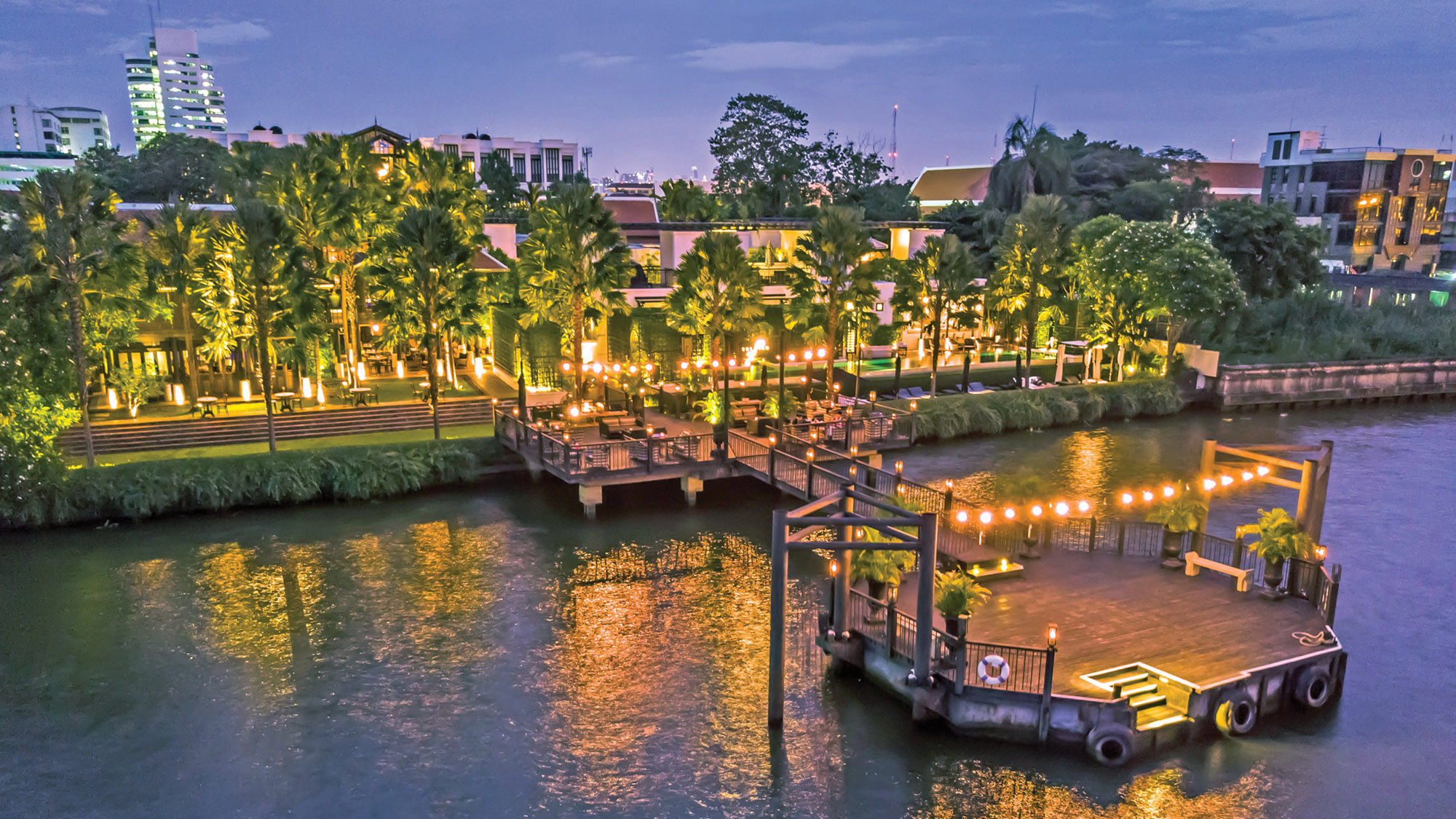 The Siam Hotel on the Chao Phraya River in Bangkok.