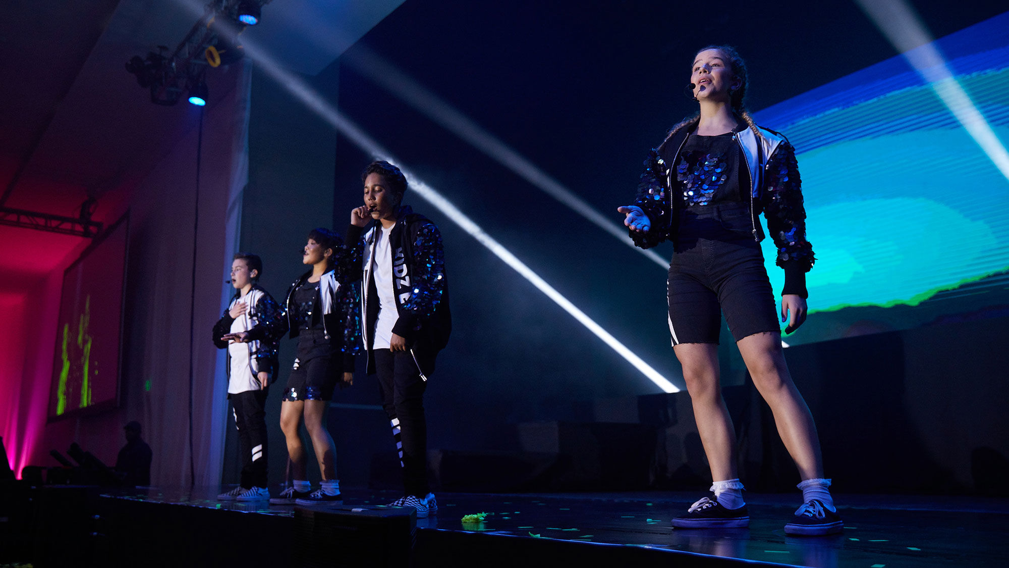 The Kidz Bop Kids performing at the Hard Rock Hotel Riviera Maya this month.