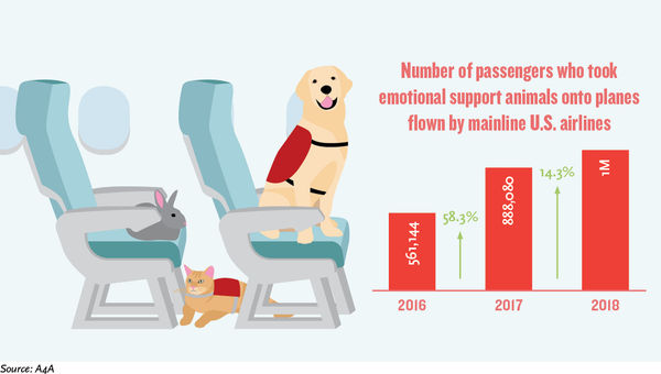 Fight over emotional support animals grows amid exploitation of the rules
