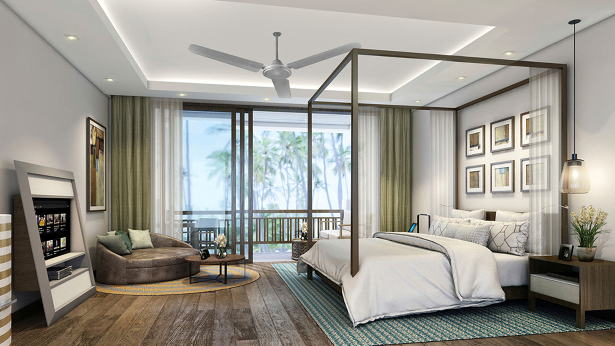A deluxe room at Cabrits Resort & Spa Kempinski Dominica, opening in October.