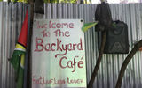 There's no sign out front, but guests know they're in the right place when they get to the backyard of Delven Adam's restaurant.