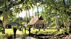 As travelers are going farther afield to avoid crowds and find unspoiled beauty, the Solomon Islands is preparing for their arrival. The view greeting visitors as they step off the pier at Tavanipupu, the Solomon Island's most upscale resort.