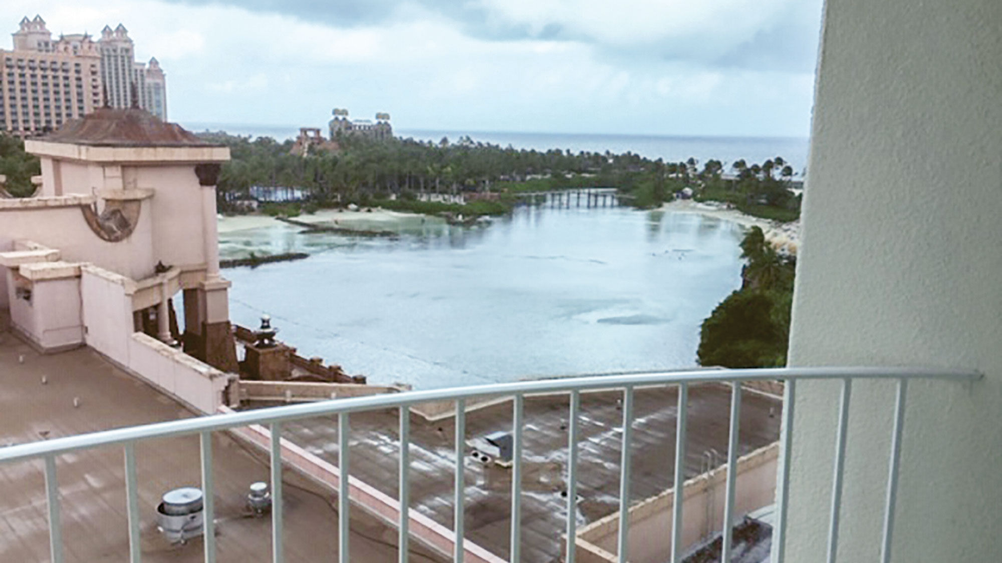 Photo of Atlantis Paradise Island during Hurricane Dorian taken by Jack Feichtner, a client of travel advisor Julie Irovando.