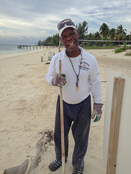 Anthony Henna, aka Tony Macaroni, has been a fixture on Taino Beach since 1992. Gay Nagle Myers snapped his photo in 2016. Anthony Henna, aka Tony Macaroni, has been a fixture on Taino Beach since 1992. Gay Nagle Myers snapped his photo in 2016.