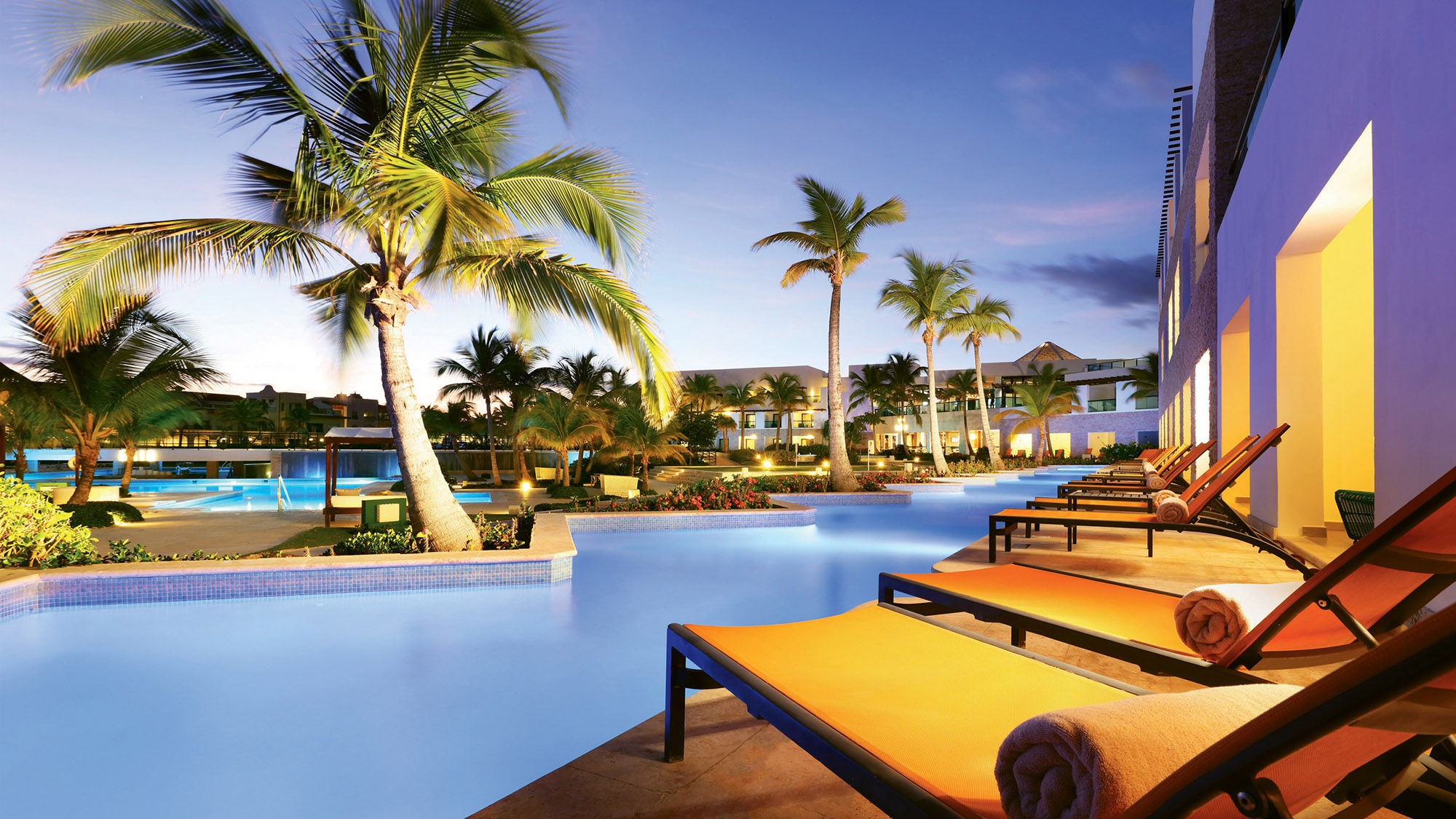 The view from a junior swim-up suite at the TRS Cap Cana Hotel.