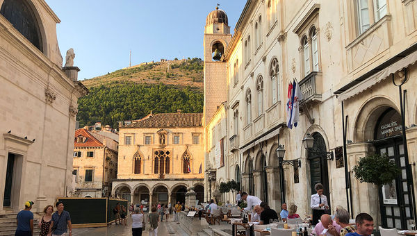 Dubrovnik's streets feel a little less crowded after 5 p.m., when cruise ship passengers head back to their ships. Dubrovnik's streets feel a little less crowded after 5 p.m., when cruise ship passengers head back to their ships.