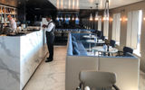 A smaller breakfast and lunch menu is offered at Azure, an all-day cafe and bar with indoor and outdoor seating that was my go-to spot for espresso and a warm yet lively place to work.