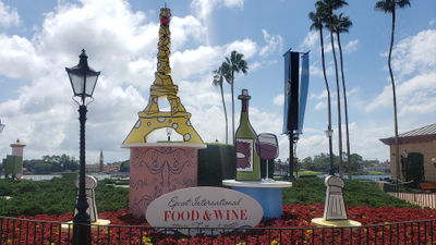 Entrance to the 2019 Epcot International Food and Wine Festival at Walt Disney World Resort. The festival will return this year from July 14 through Nov. 19.