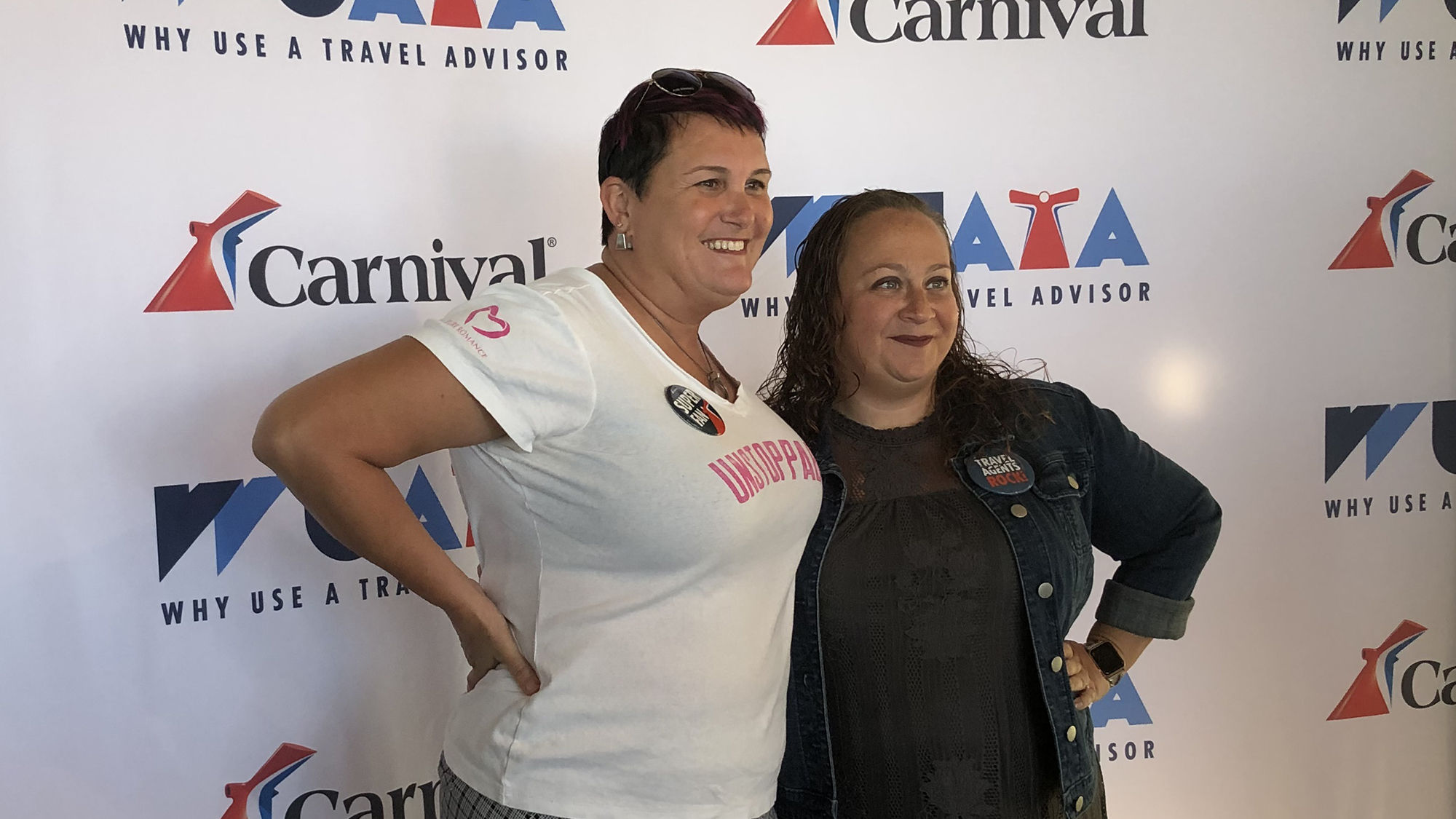 Travel advisors at the Carnival Cruise Line WUATA event could upload photos to social media accounts.