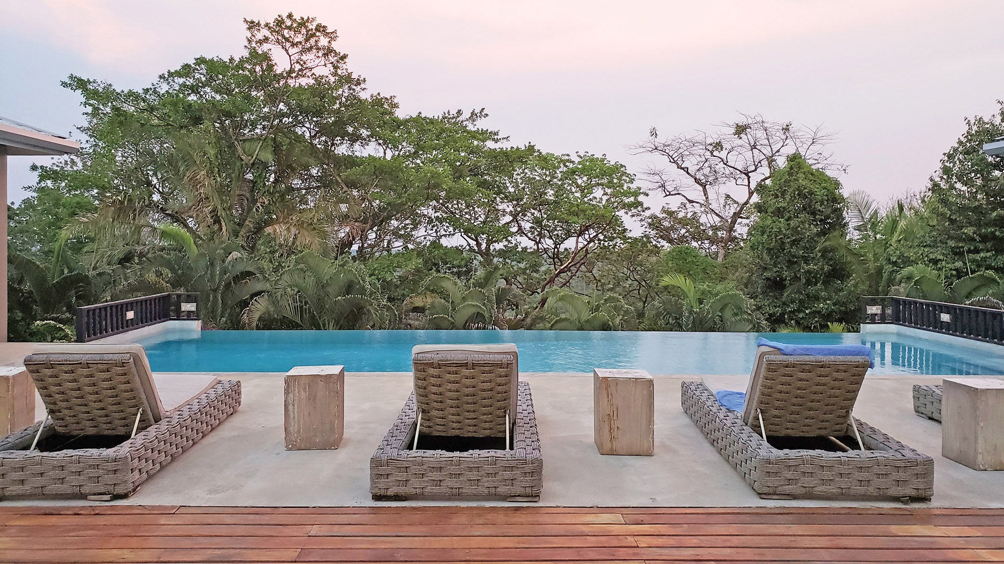 The pool at the Copal Tree Lodge, a rainforest ecoresort in Belize.