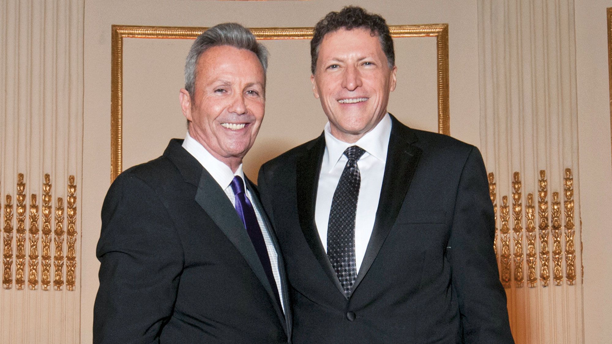 Bruce Shulman, left, with Travel Weekly editor in chief Arnie Weissmann at Travel Weekly's 2014 Readers Choice Awards Gala.