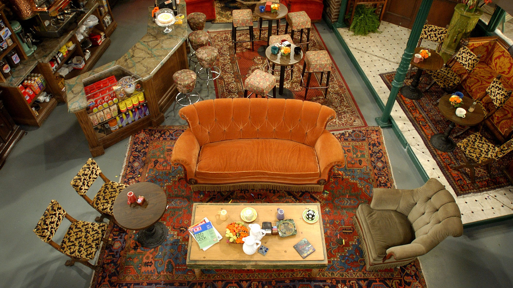 The set of the coffee shop hangout from "Friends" will be re-created with Legos.
