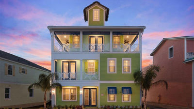 One of the cottages at the Margaritaville Resort Orlando, which sleep up to 24 guests.