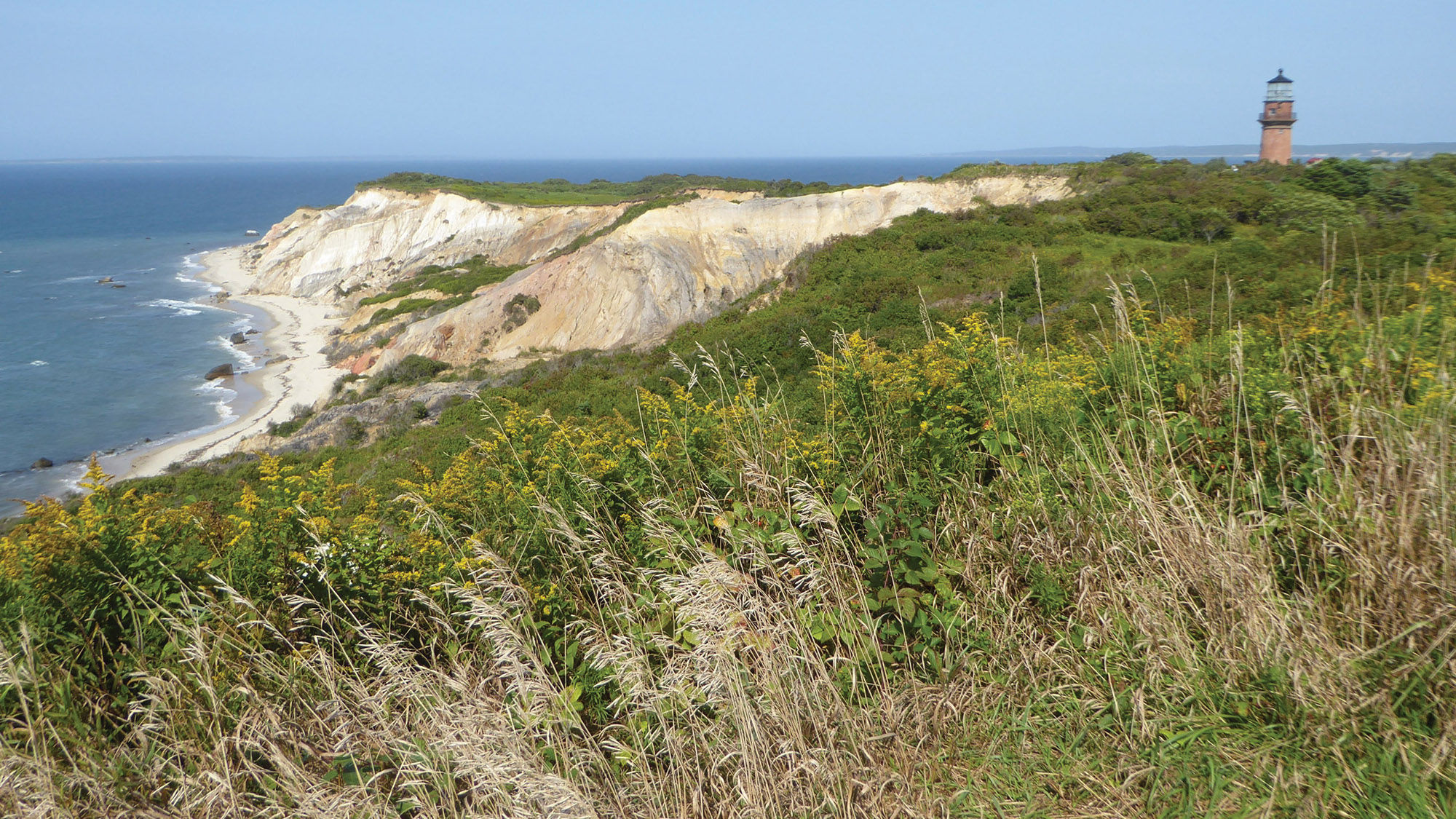 The Gay Head Light on Martha’s Vineyard, one of the stops on an island tour offered to guests on the Scenic Eclipse.
