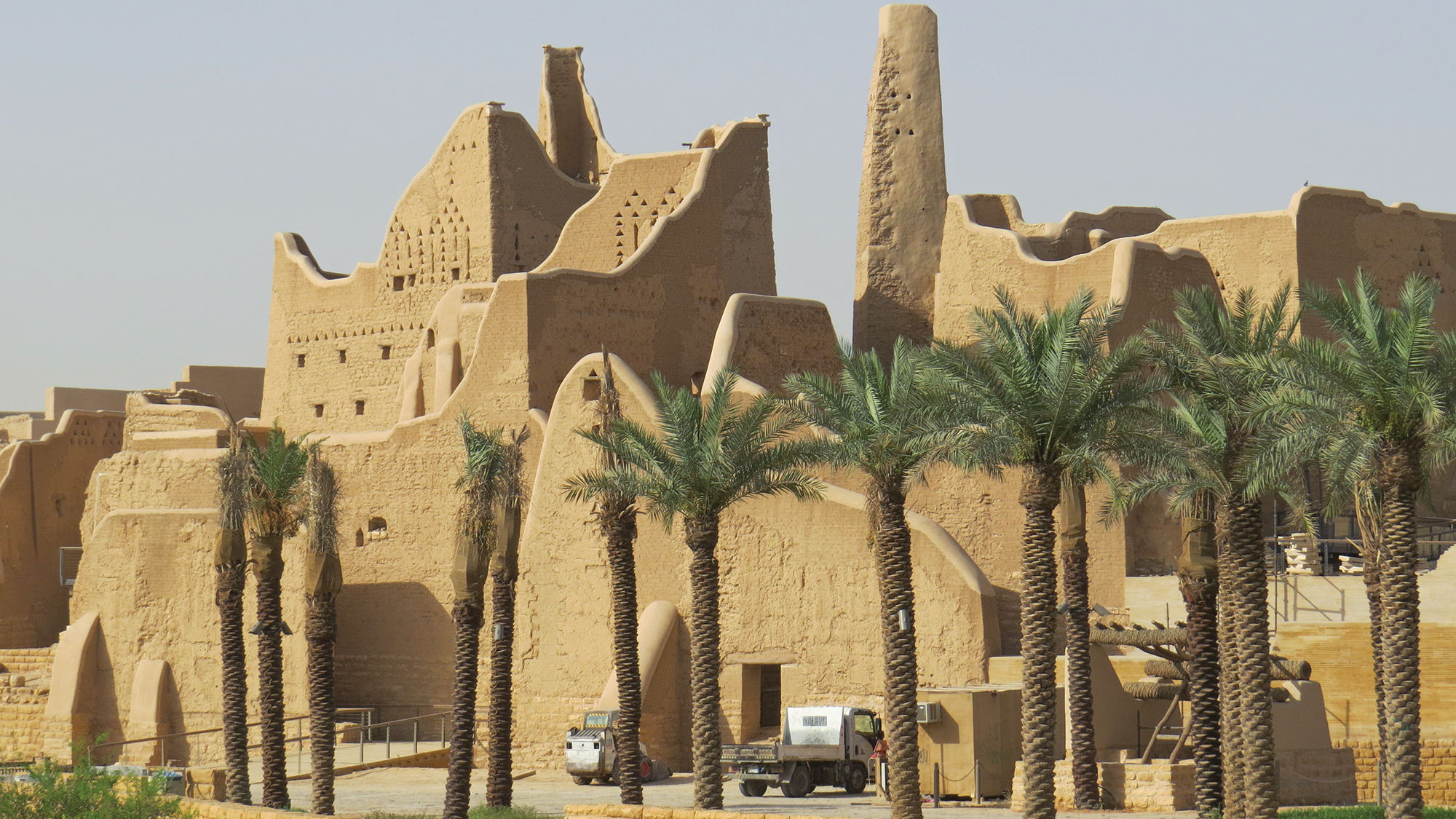 Ruins in Diriyah, Saudi Arabia, a Unesco World Heritage Site that is known as the birthplace of Saudi Arabia.