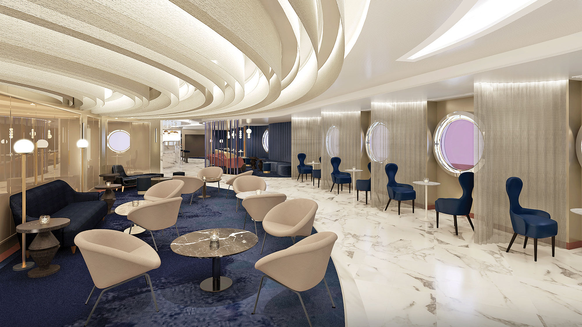 The Scarlet Lady's champagne bar will be called Sip.