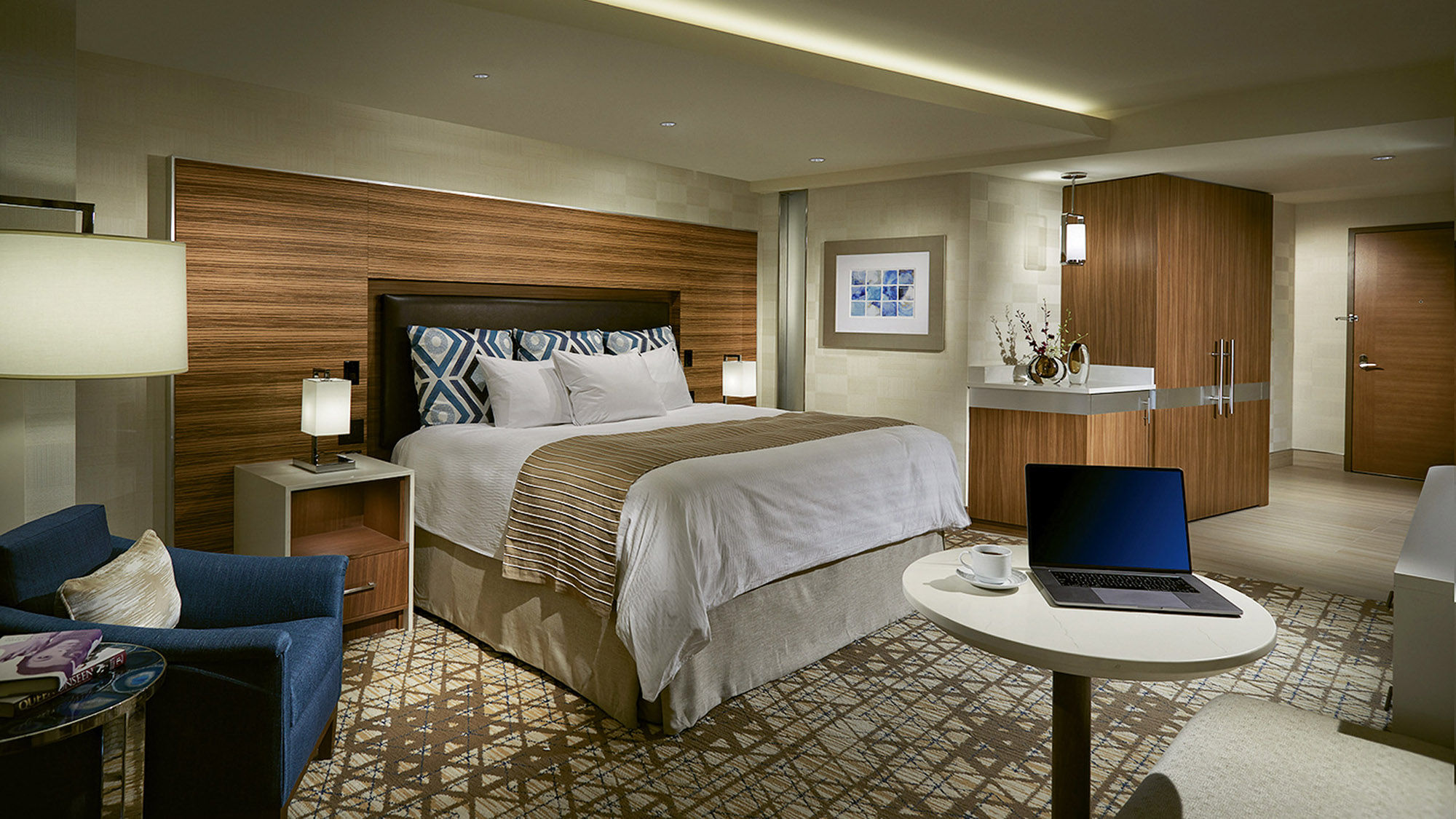 A Deluxe King room in the East Tower of the Seminole Hard Rock Hotel & Casino in Tampa.