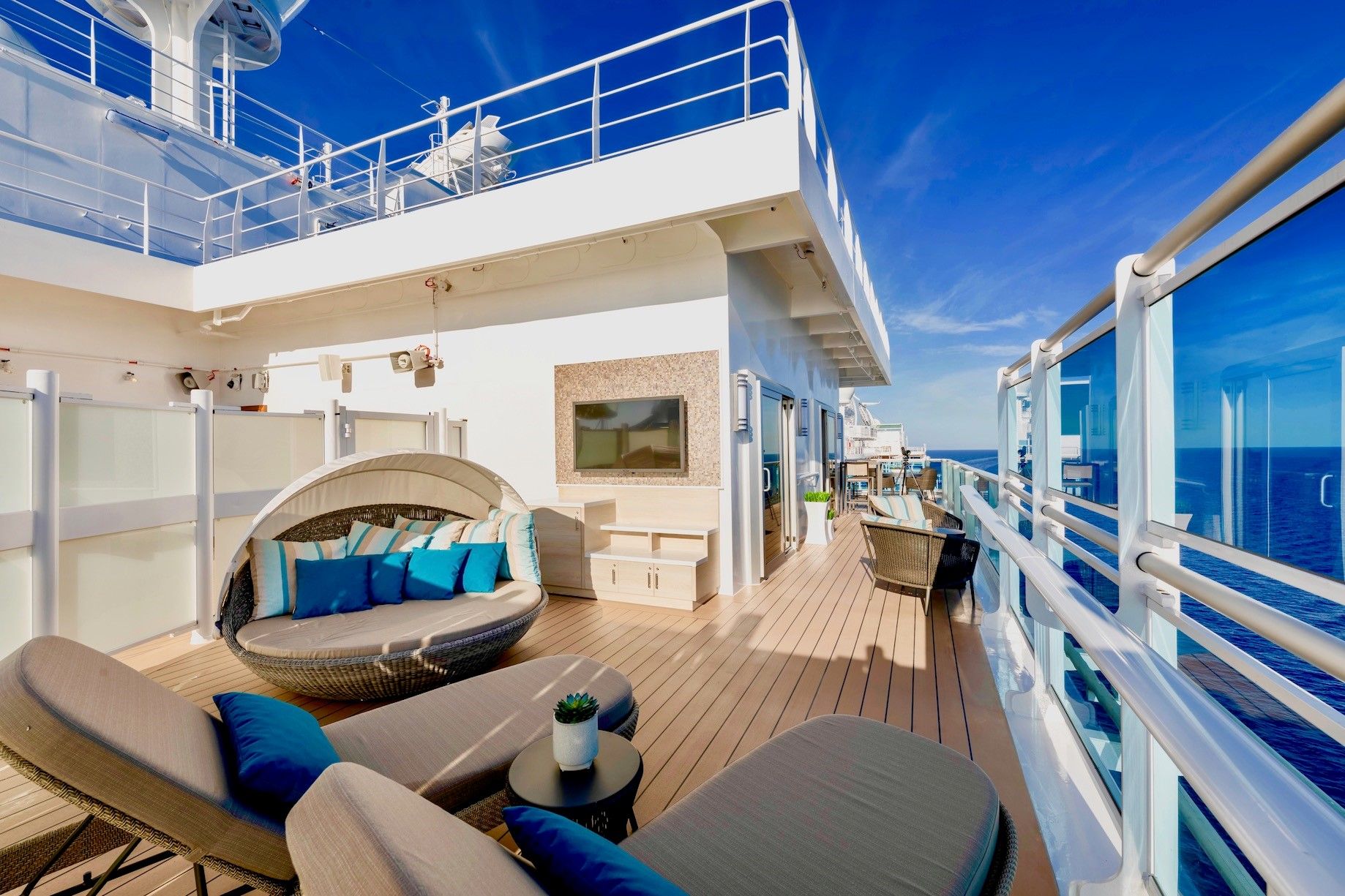 The Sky Suite and its wraparound balcony.
