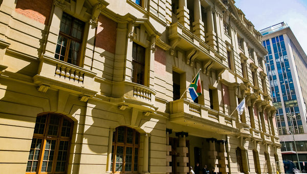 Exterior view of the Rand Club in Johannesburg. Exterior view of the Rand Club in Johannesburg.
